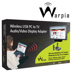 Warpia USB PC to TV Audio/Video Display Adapter